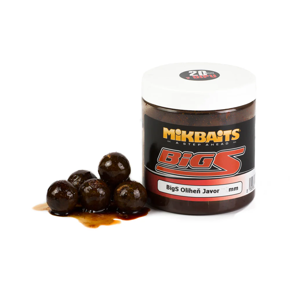 Mikbaits Big S Squid Maple Boilie & Dip 250ml 24mm Kalamar Akçaağaç Atraktörlü Boili