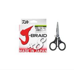 Daiwa JBraid 8B Chartreuse 0,06mm 150m  İp Misina (Makas Hediyeli)