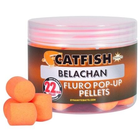 Dynamite CatFish Belachan Fluro Pop-Ups Pellets 22mm Pellet