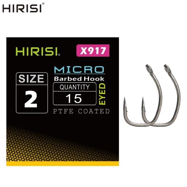 Hirisi X917 Lock Hook Micro Barbed No 2 Sazan İğnesi