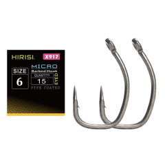 Hirisi X917 Lock Hook Micro Barbed No 6 Sazan İğnesi